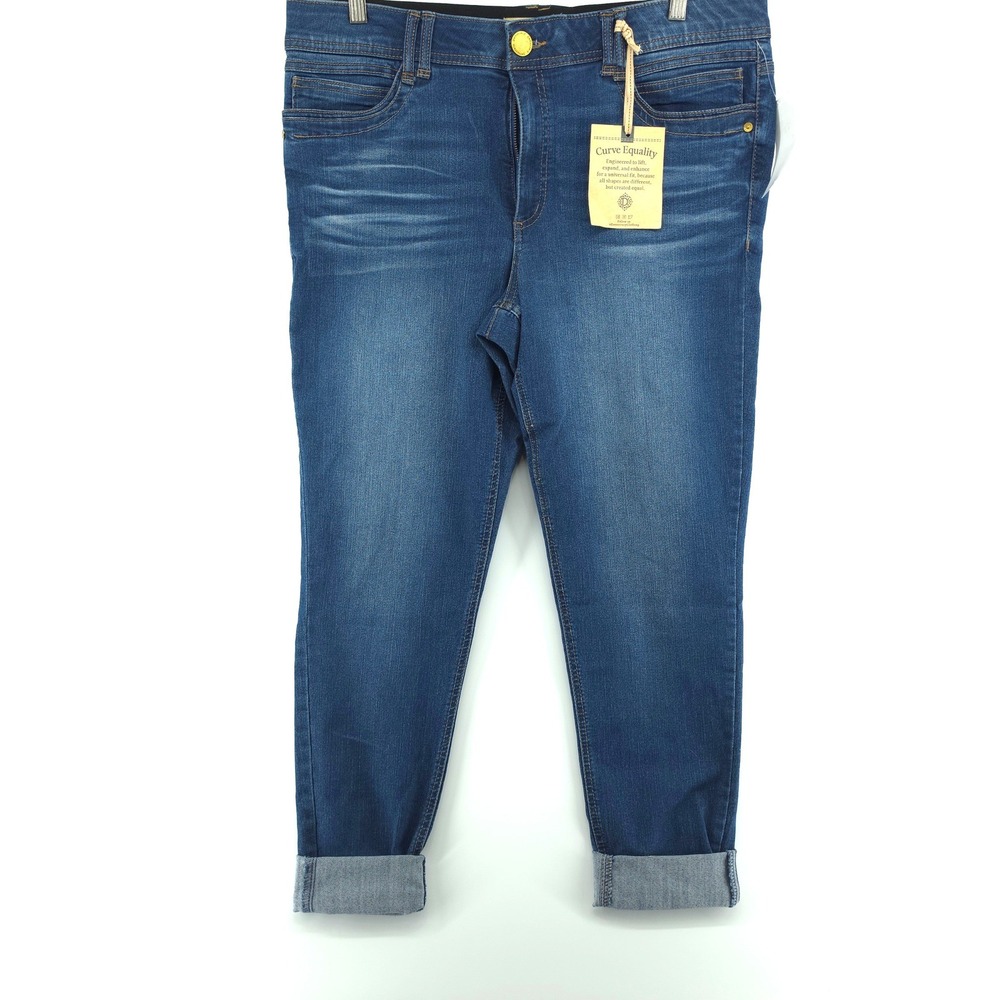 Democracy Women Ankle Jeggings Jeans Medium Blue size 16 Curve Equality Lift Fit